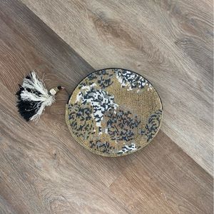 Beaded circle clutch